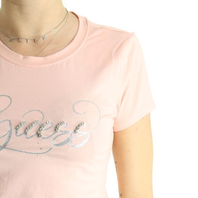 T-SHIRT SS GLITZY LOGO GUESS  - Mad Fashion | img vers.650x/